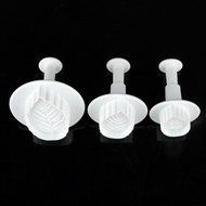 Cookie Cutter Flower Mini Xmas Rose Leaf Fondant Cake Cutter Plunger Paste Sugarcraft Decor Mold Tool 1set of... N3