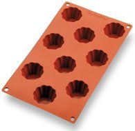 Silicone Bakeware Briochette 2-1/16" diam. x 1-3/16" deep. 9 molds per sheet