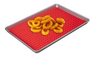 Pyramid Pan Silicone Kitchen Baking Mat For Healthy Cooking Non Stick Red N4
