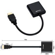 HDMI to VGA Output, Costech HD 1080p Gold-plated Active TV AV HDTV Video Cable Converter Adapter Plug and Play... N4