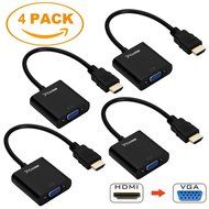 HDMI to VGA Output, Costech HD 1080p Gold-plated Active TV AV HDTV Video Cable Converter Adapter Plug and Play... N8