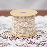 2 Pack-Bakers Twine, Twisted Jute Yarn, 50 Yards, Natural &amp; Ivory