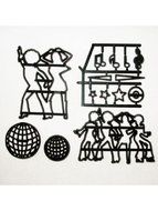 Disco Dancers (Silhouette) Cutter Set by Patchwork Cutters