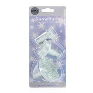 LIHAO Set of 3 Pieces Sugarcraft Fondant Snowflake Plunger Cutter Mold N5