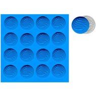 Silicone Mold, Yang Ripple, 16/sheet