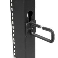 StarTech.com 25U Adjustable Depth Open Frame 4 Post Server Rack Cabinet with Casters/Levelers and Cable Management... N6