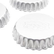 Wenwins Non stick Bakeware Pie Pan Egg Tart Stainless Steel Egg Tart Mold(3-pack) N6