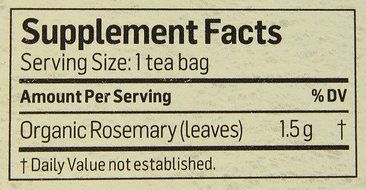 Alvita Organic Rosemary Herbal Tea Bags, 24 Count N5
