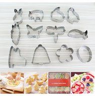 IBEET Holiday Cookie Cutter - Set of 12,Metal Cookie Cutter Set Animals,Flowers,Pack With a Box,Best Create Christmas...