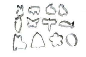 IBEET Holiday Cookie Cutter - Set of 12,Metal Cookie Cutter Set Animals,Flowers,Pack With a Box,Best Create Christmas... N2