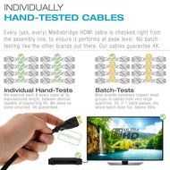 Mediabridge ULTRA Series HDMI Cable (25 Foot) - High-Speed Supports Ethernet, 3D and Audio Return [Newest Standard] N4
