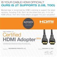 Mediabridge ULTRA Series HDMI Cable (25 Foot) - High-Speed Supports Ethernet, 3D and Audio Return [Newest Standard] N5