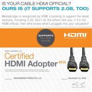 Mediabridge ULTRA Series HDMI Cable (25 Foot) - High-Speed Supports Ethernet, 3D and Audio Return [Newest Standard] N21
