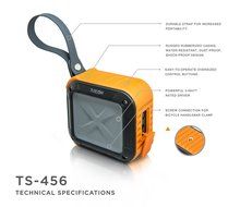 Turcom AcoustoShock Mini Wireless Portable Speaker Mini Bluetooth Mobile Outdoor Indoor, 3 Watt Power IPX6 Certified... N4