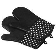 BBQ Tools,Silicone Gloves And Stainless Steel Clips For Baking Cooking Grilling By Hmane-Coffee N5