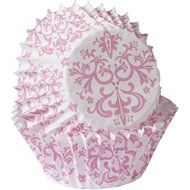 Wilton Baking Cups, Mini, Pink Damask, 100-Pack N2