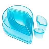 Ateco 5751 7-Piece Plain Cutter Set, Heart N4