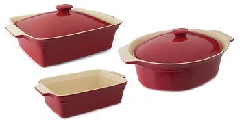 Berghoff Geminis 5 Piece Bakeware Set: Cov Rect, Cov Oval and Rect