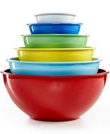 Martha Stewart Collection Set of 6 Melamine Mixing Bowls