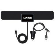 50 Mile Range TV Antenna Amplified HDTV Antenna Indoor Long Range with Paper-Thin Design Power Supply, Premium...
