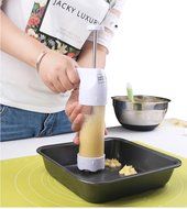 JJMG NEW Comfort Grip Stylish Cookie Press Kit Cake Cookies Making Decorating Gun &ndash; 12 Discs and 6 Icing tips N2