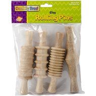 Creativity Street Modeling Clay Rolling Pins, Multicolor, 4-Pack