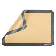 Manve Silicone Baking Mat - 2 Pcs, Non Stick Silicon Liner for Bake Pans &amp; Rolling - Macaron/Pastry/Cookie/Bun...