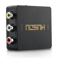Musou 1080P HDMI to RCA Composite AV Video Audio Converter Support NTSC/PAL for Xbox One,Blu-ray,DVD,PS4,Roku,... N2