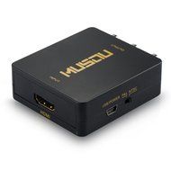 Musou 1080P HDMI to RCA Composite AV Video Audio Converter Support NTSC/PAL for Xbox One,Blu-ray,DVD,PS4,Roku,... N3