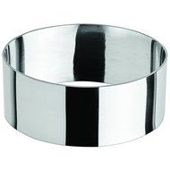 Winco SPM-31O, 3 x 1.38&quot; Oval Culinary Pastry Mold, Stainless Steel Pastry Ring