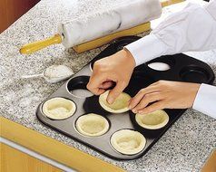 Zenker 7518 Fingerfood Baking Tray &quot;Special Countries&quot; For 12, Black, 15.16 x 10.43 x 0.59&quot; N3