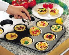 Zenker 7518 Fingerfood Baking Tray &quot;Special Countries&quot; For 12, Black, 15.16 x 10.43 x 0.59&quot; N4