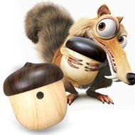 Imitation Wooden Speakerphone Sound Mini Portable Wireless Bass Small Nut Shape Bluetooth Speaker For iPhone Or... N2