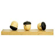 Imitation Wooden Speakerphone Sound Mini Portable Wireless Bass Small Nut Shape Bluetooth Speaker For iPhone Or... N6