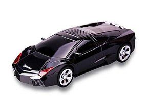 Bluetooth Wireless Loudspeaker Portable Black Lamborghini Shape Car Mini Music Speaker Support Tf Card, USB FM...