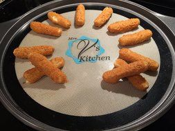 Round 12 Inch Non-Stick Silicone Baking Mat for Pizza Pans Made by Mrs. V&#039;s Kitchen N11