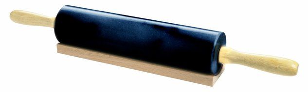 Marble Rolling Pin and Base, White N6
