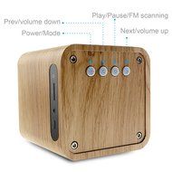 LEFON Wood Bluetooth 4.0 Wireless Speaker with FM Radio 1800mAh Rechargable Battery Support AUX TF Card MP3 Player... N10