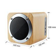 LEFON Wood Bluetooth 4.0 Wireless Speaker with FM Radio 1800mAh Rechargable Battery Support AUX TF Card MP3 Player... N11