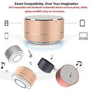OWIKAR&reg; Mini Portable Wireless Bluetooth Speaker LED Light Stereo Metal Super Bass Handfree Speakerphone Built-in... N6