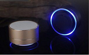 OWIKAR&reg; Mini Portable Wireless Bluetooth Speaker LED Light Stereo Metal Super Bass Handfree Speakerphone Built-in... N7