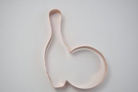 Large Bowling Ball and Pin Copper Cookie Cutter N4