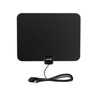 ViewTV Flat HD Digital Indoor Amplified TV Antenna - 50 Miles Range - Detachable Amplifier Signal Booster - 12ft... N2