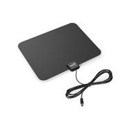 ViewTV Flat HD Digital Indoor Amplified TV Antenna - 50 Miles Range - Detachable Amplifier Signal Booster - 12ft... N3