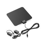 ViewTV Flat HD Digital Indoor Amplified TV Antenna - 50 Miles Range - Detachable Amplifier Signal Booster - 12ft... N13