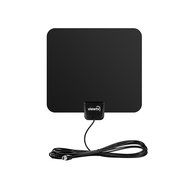 ViewTV Flat HD Digital Indoor Amplified TV Antenna - 50 Miles Range - Detachable Amplifier Signal Booster - 12ft... N15