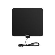 ViewTV Flat HD Digital Indoor Amplified TV Antenna - 50 Miles Range - Detachable Amplifier Signal Booster - 12ft... N19