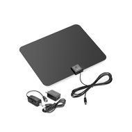 ViewTV Flat HD Digital Indoor Amplified TV Antenna - 50 Miles Range - Detachable Amplifier Signal Booster - 12ft... N23