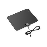 ViewTV Flat HD Digital Indoor Amplified TV Antenna - 50 Miles Range - Detachable Amplifier Signal Booster - 12ft... N24