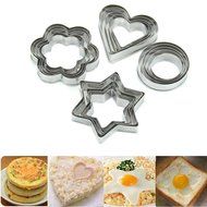 HeroNeo&reg; 20pc Stainless Star Heart Flower Cookie Fruit Cutter Sporting Shape Biscuit Mold
